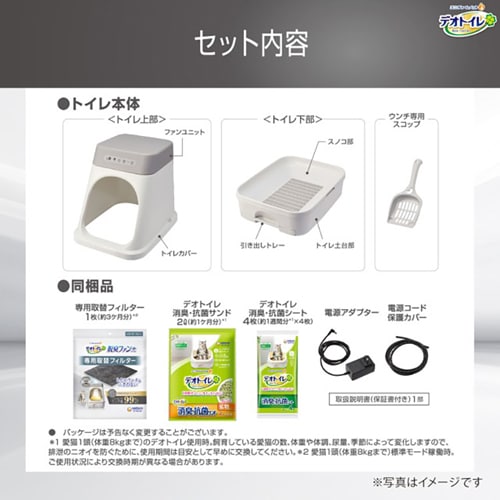 ユニ・チャーム デオトイレ脱臭ファン+ 本体セット ユニ・チャーム・ペットケア デオトイレ脱臭ファン＋本体セット