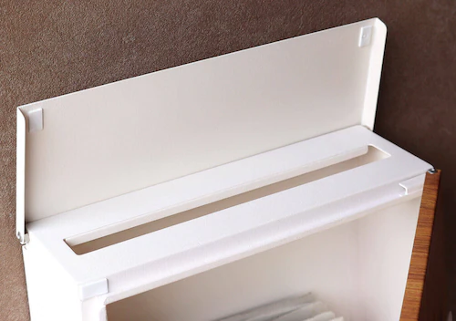 壁掛けポスト ポスト 【Berta(ベルタ)】 WM-009 パープルホワイト/ナチュラル木目MOJYU 錆びにくい 薄型 おしゃれ_4