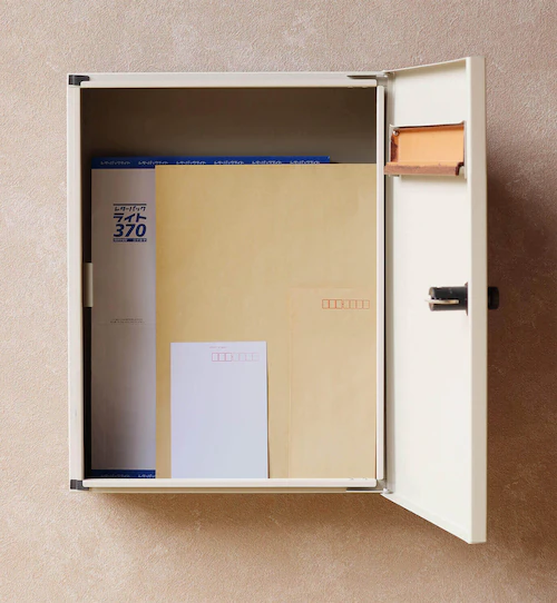 壁掛けポスト ポスト 【Enzo(エンツォ)】 WM-015 グレーMOJYU 錆びにくい おしゃれ ダイヤル_4