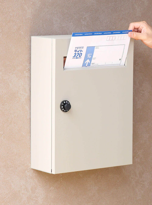 壁掛けポスト ポスト 【Enzo(エンツォ)】 WM-015 グレーMOJYU 錆びにくい おしゃれ ダイヤル_5