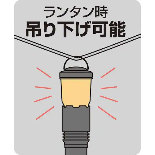 懐中電灯 ランタン ライト エルパ 朝日電器株式会社 大光量アルミライト1500LM DOP-EP1100  防災 電池式 LED_5