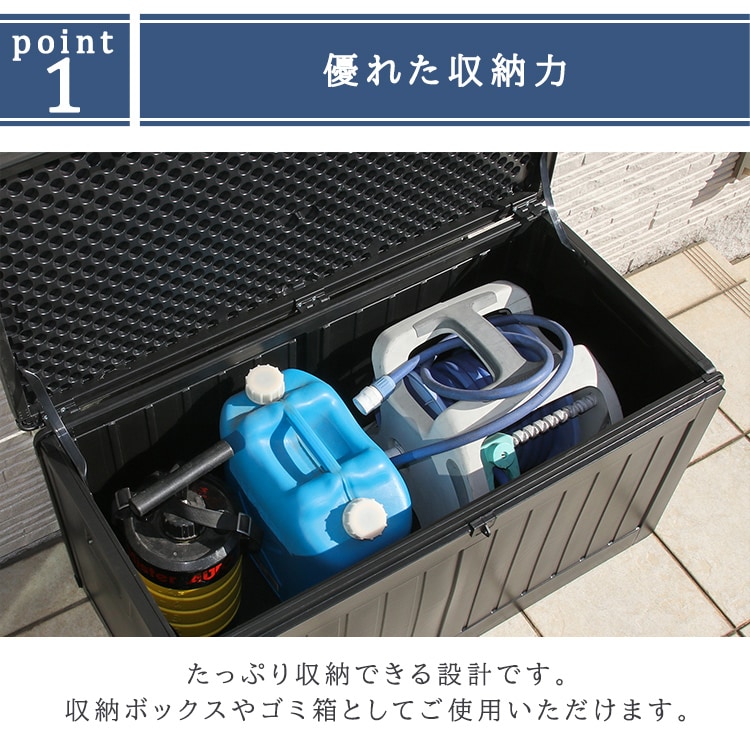 収納BOX 76L （38050） ブラック 55251 【プラザセレクト】 7279228