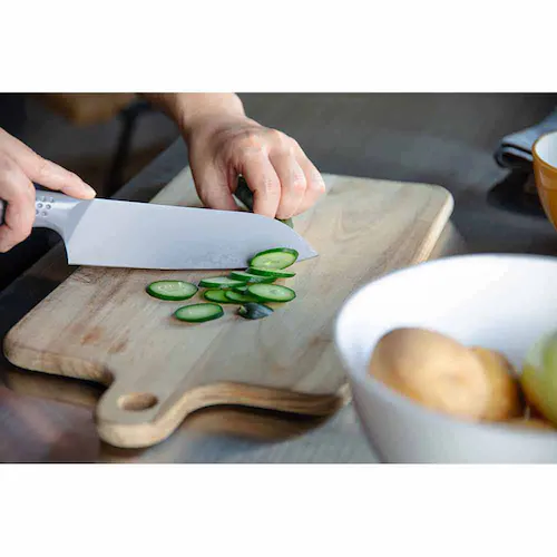 シービージャパン 汚れがつきにくい 三徳包丁 グレー【プラザセレクト】_3