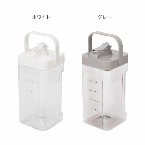シービージャパン 冷蔵庫に入れたまま注げるジャグ MEGA TANK グレー【プラザセレクト】_3
