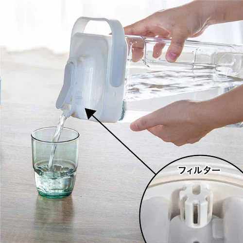 シービージャパン 冷蔵庫に入れたまま注げるジャグ MEGA TANK グレー【プラザセレクト】_9