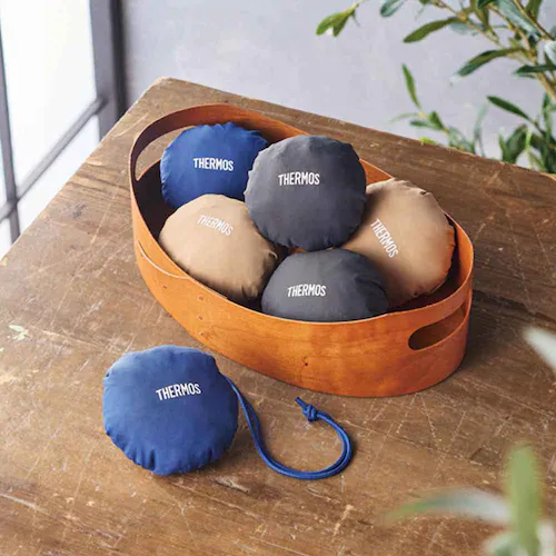 サーモス たたまず丸めるエコバッグ 10L RFL-010 NVY ネイビー【プラザセレクト】_4