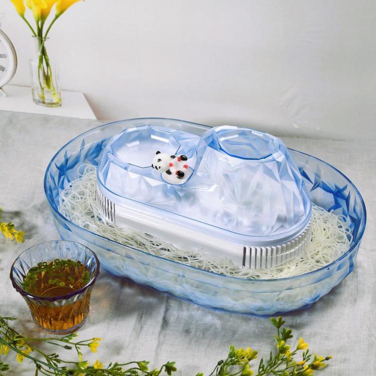 ☆HARE☆✨流しそうめん台 5m 流しそうめん器 回転式 波乗りパンダ LD-285 7281182 │アイリス