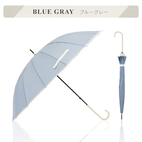 傘 長傘 16本骨パイピング 頑丈 小川 57398 オレンジ【プラザセレクト】_4