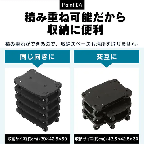 連結平台車5台セット MHD-H001PI ブラック・ブルー・ピンク【プラザセレクト】_11