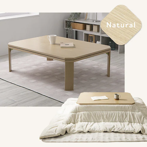 折れ脚こたつ LOR25 90×60 ナチュラル【プラザセレクト】_2