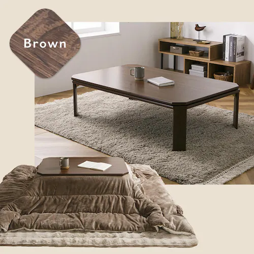 折れ脚こたつ LOR25 90×60 ナチュラル【プラザセレクト】_3