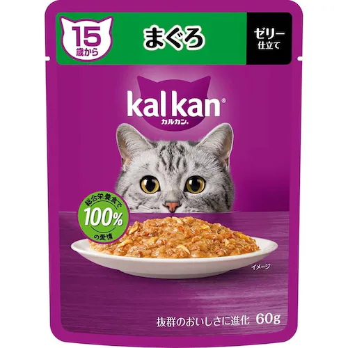 カルカン パウチ 15歳から まぐろ 60g×8袋パック KP247  キャットフード ウェットフード_2