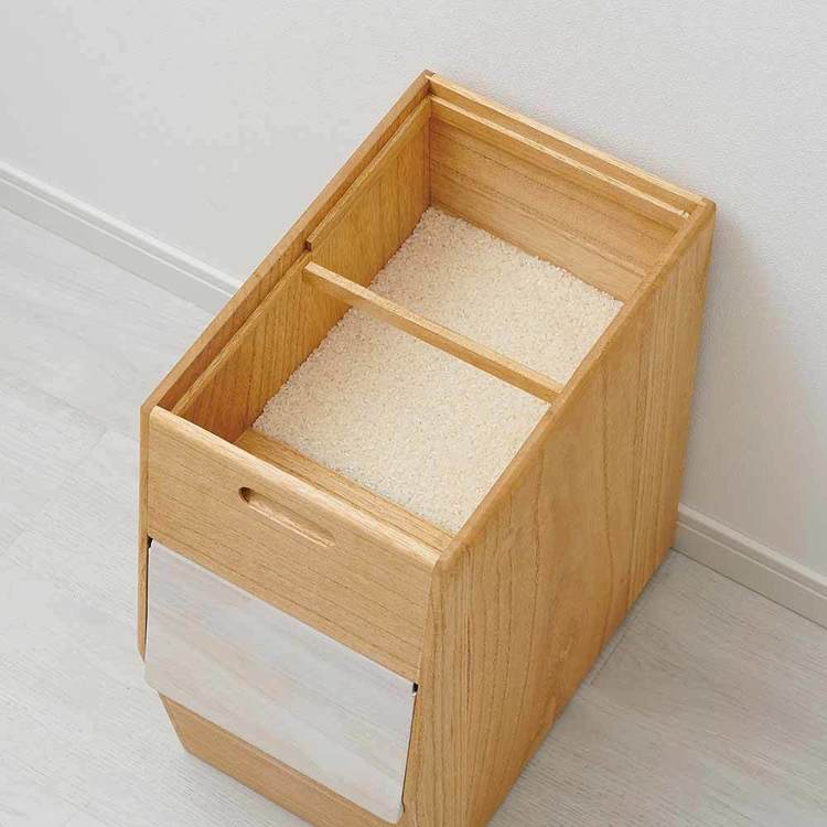 オスマック 米びつ 20kg 計量 キャスター付き KIRISAI 桐のこめ櫃 OSPO