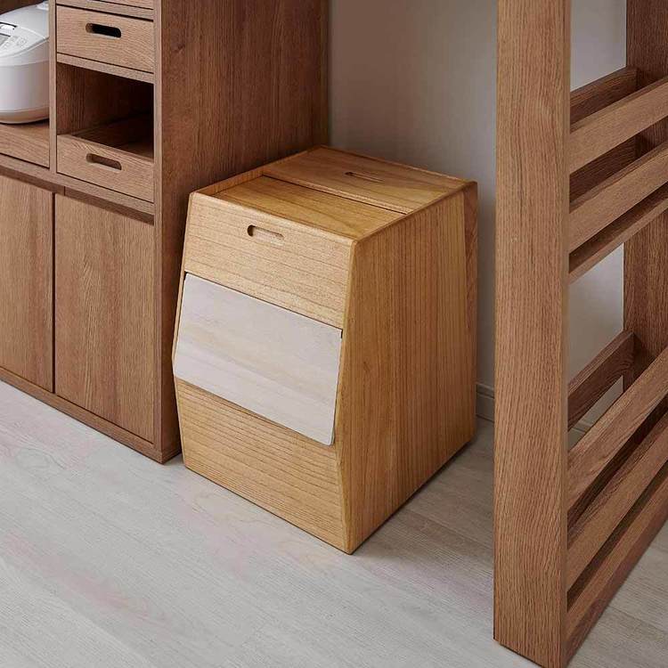 オスマック 米びつ 30kg 計量 キャスター付き KIRISAI 桐のこめ櫃 OSPO