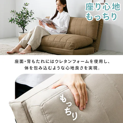 ソファベッド 幅60cm チャコールグレー_8