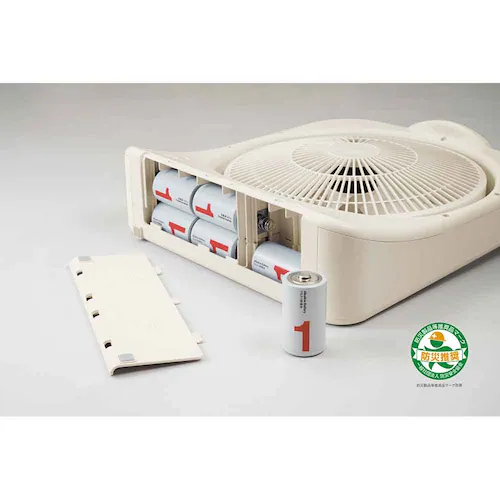 2電源式スリムファン オフホワイト AFS-125 【プラザセレクト】_12