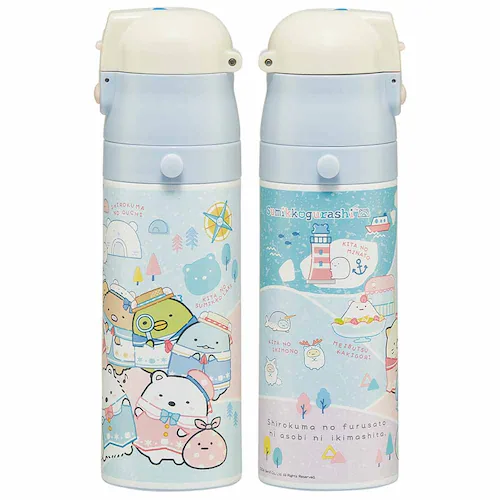 水筒 子供 ステンレス製2WAYボトル 直飲み470ml コップ 430ml SKDC4 トーマス【プラザセレクト】_8