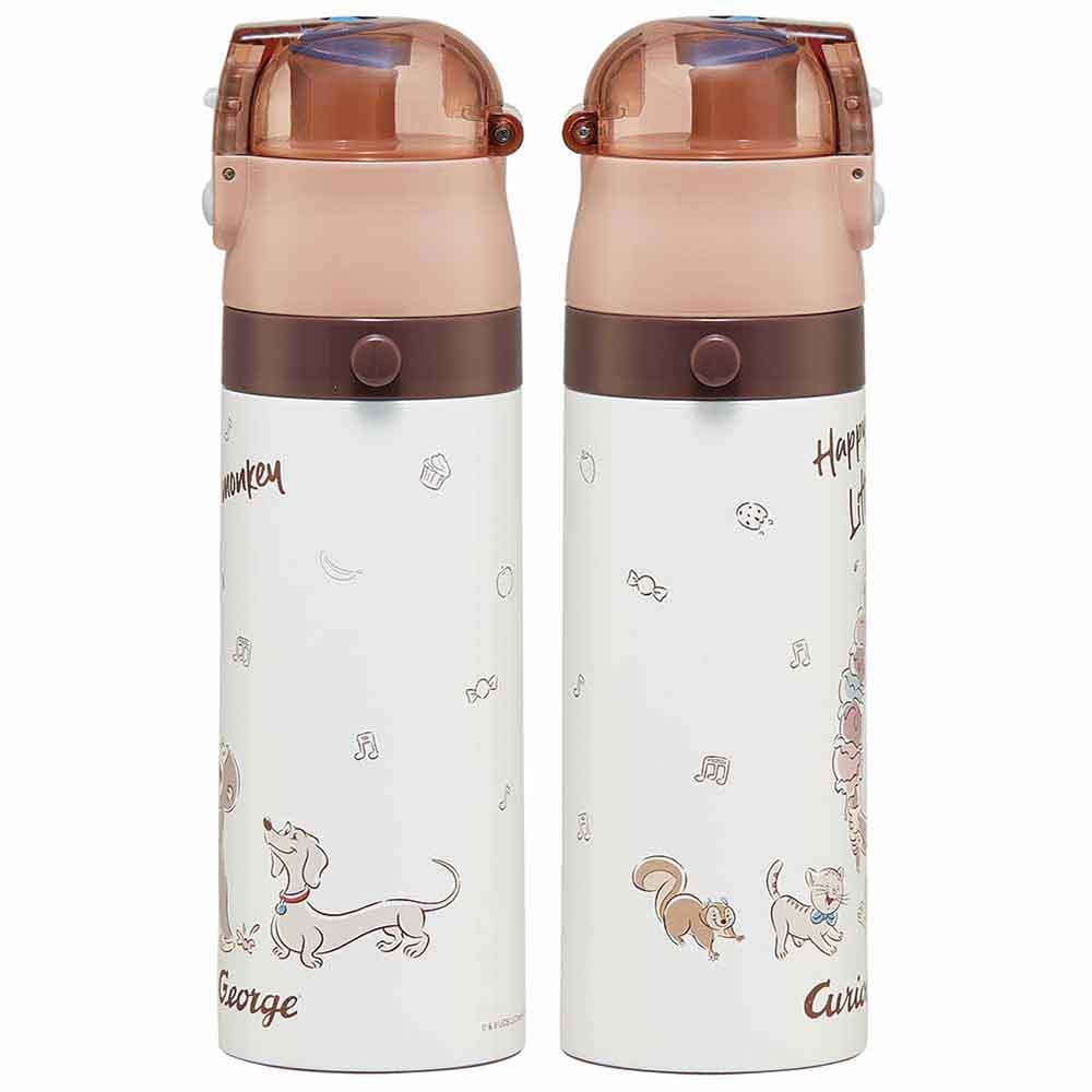 水筒 子供 ステンレス製2WAYボトル 直飲み470ml コップ 430ml SKDC4