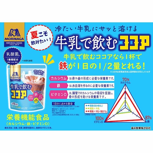 【6個】森永製菓 牛乳で飲むココア 180g_3