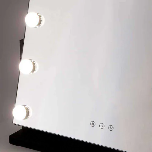 女優ミラー 卓上 LEDライト付き 3段階調光 ドレッサー ミラー 大型 鏡 化粧ミラー 【プラザセレクト】_4