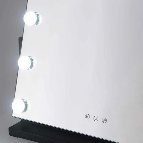 女優ミラー 卓上 LEDライト付き 3段階調光 ドレッサー ミラー 大型 鏡 化粧ミラー 【プラザセレクト】_5