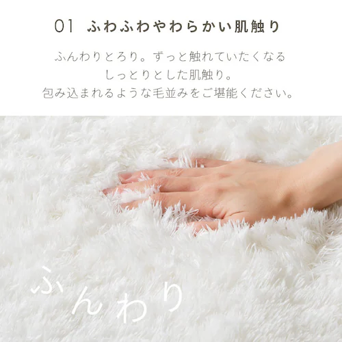 シャギーラグ 200×300 SGY-2030 モカブラウン【プラザセレクト】_4