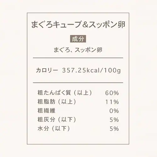 チャーム フリーズドライトリーツ まぐろキューブ&スッポン卵 _8
