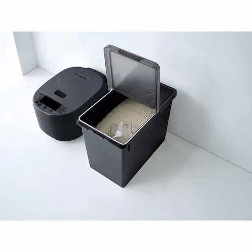 アスベル S密閉米びつ12kg(パッキン付) A7514 ブラック【プラザセレクト】_3