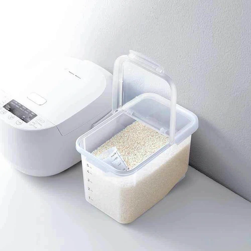 アスベル 密閉米びつ6kg(パッキン付) ホワイト A7511 【プラザセレクト】_2