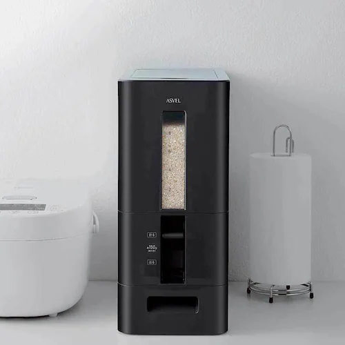 アスベル S計量米びつ12kg A7528 ホワイト【プラザセレクト】_5