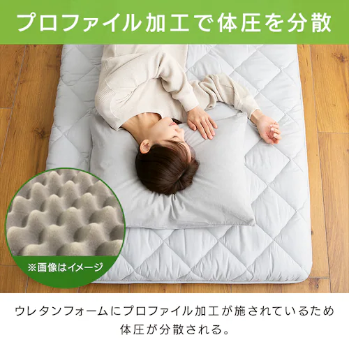 体圧分散敷ふとん ホワイト【時間指定不可】【プラザセレクト】【代引き不可】_3