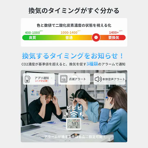 SwitchBot  CO2センサー(温湿度計) W4900010 【プラザセレクト】【前払い不可】【代引き不可】【同梱不可】_3