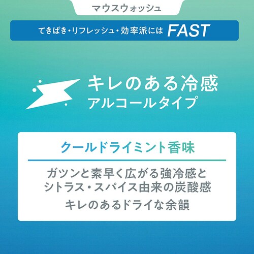 LION OCH-TUNE(オクチューン)マウスウォッシュ FAST クールドライミント 600ml 【プラザセレクト】_3