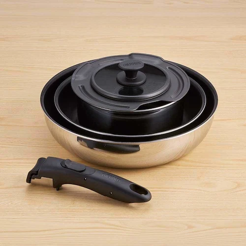 サーモス株式会社 取っ手のとれるフライパン5点セット FAステンレス ステンレス KSF-5A S 【プラザセレクト】_3