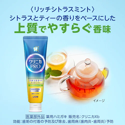 LION クリニカ PRO オールインワン ハミガキ 4点セット(ハミガキ・ハブラシ×2・デンタルフロス) フレッシュクリーンミント/ふつう【プラザセレクト】_2