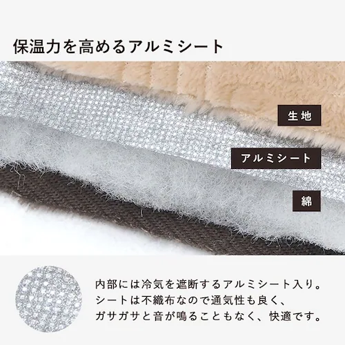 こたつ+うす掛け布団 2点セット アルテナ7560ANA+ビケ7560BE 本体:アンティークナチュラル/布団:ベージュ【時間指定不可】【代引不可】【同梱不可】【プラザセレクト】_5