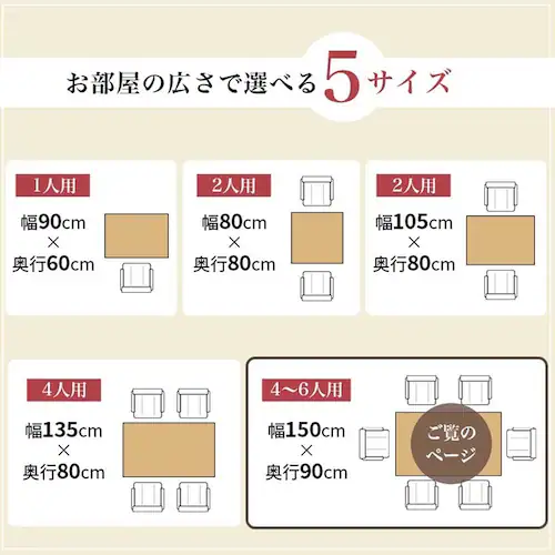 ダイニングコタツ KOT-7311NA-150 ナチュラル【時間指定不可】【代引不可】【同梱不可】【プラザセレクト】_9