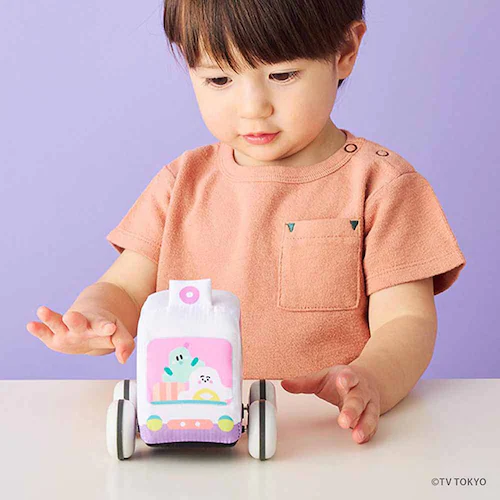 DADWAY やわらかプルバックカー TYSYN003010100 ぷしゅぷしゅ/ホワイト【プラザセレクト】_6