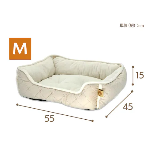 ペットベッド 秋冬 adorable pets グランキルトスクエアベッド L ピンク SB-209LPI_5