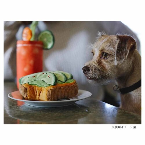 バーキングブランチ アボガドトースト 犬用おもちゃ ぬいぐるみ_4