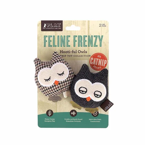 【2個セット】フィーラインフレンジー スリーピーアウル 猫用おもちゃ ぬいぐるみ プレゼント_4