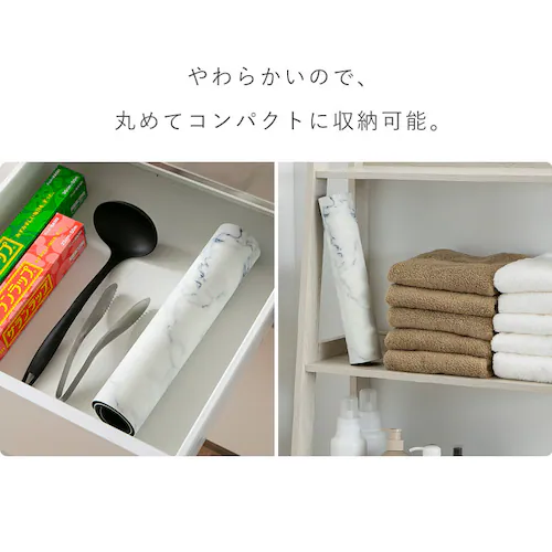 【10%OFFクーポン】ソフト珪藻土マット バスマット 水切りマット 50x70cm 大理石【プラザセレクト】_10