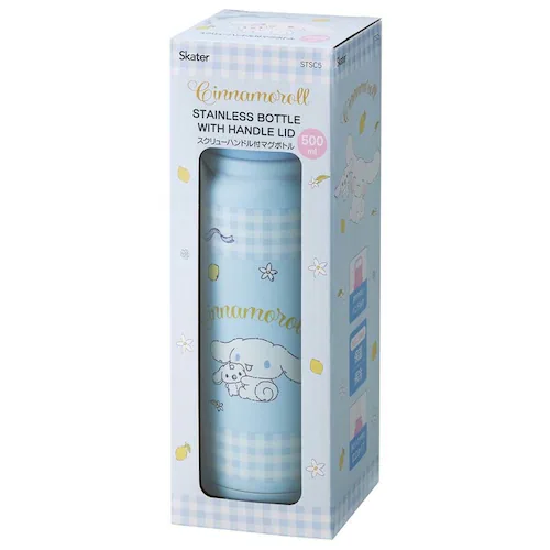 スケーター 水筒 スクリューハンドル 真空ステンレス ボトル 500ml STSC5 シナモロール-ぬいぐるみハグ【プラザセレクト】_6