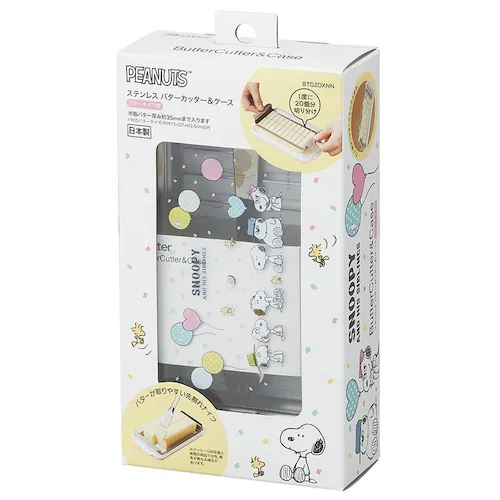 スケーター ステンレスバターカッター & バターケース バターナイフ付 BTG2DXNN スヌーピー-バルーン【プラザセレクト】_9