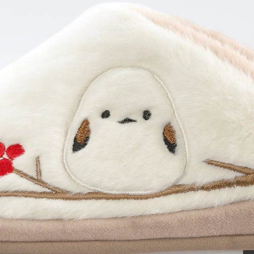 センコー スリッパ 22-24cm ブルー あったかシマエナガ ブルー【プラザセレクト】_4