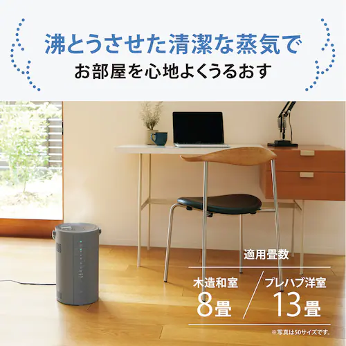 象印マホービン 象印スチーム式加湿器 EE-DF50-HA グレー【プラザセレクト】_3