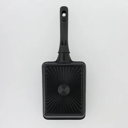 LIV PLUS ベストコ 卵焼き器 13×18cm エッグパン ガス火専用 軽量 ブラック NM-387 軽すぎるフライパン ブラック NM-387 【プラザセレクト】_6