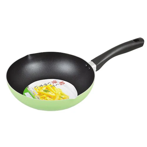 パール金属 深型フライパン 24cm ディープパン ガス火専用 デリシュ グリーン HB-7869 【プラザセレクト】_2