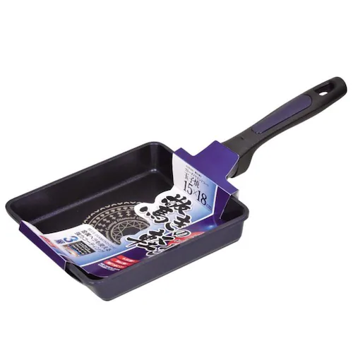 パール金属 卵焼き器 15×18cm エッグパン ガス火専用 軽量 ダイヤモンドコート 驚きの軽さ ブルー HB-2020 【プラザセレクト】_2