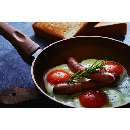 パール金属 深型フライパン 24cm ディープパン IH ガス火対応 VISIONS GOLD Coating ゴールド CP-8814 【プラザセレクト】_2